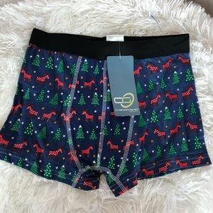 Championship Gold Christmas Boxers Size S NWT